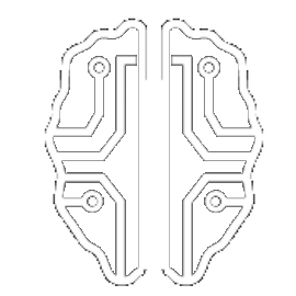 cerebro con circuito impreso